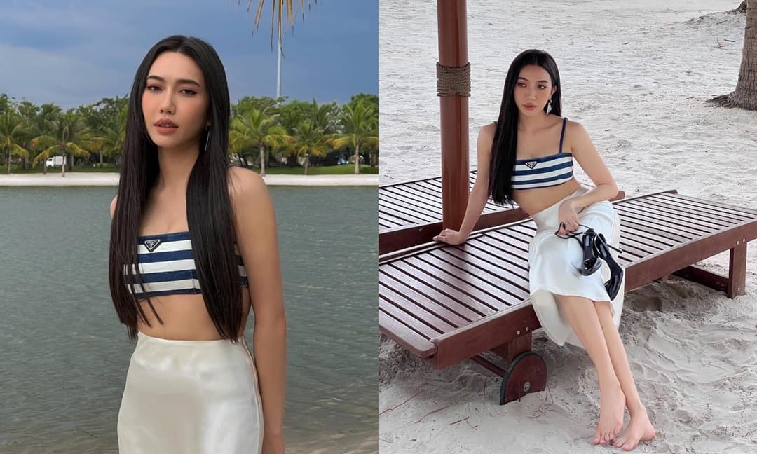 Hậu nghi vấn sinh con đầu lòng, Diệu Nhi 'xả kho' bộ ảnh khoe eo cực gắt trên biển, thần thái thế này bảo sao Anh Tú mê mẩn